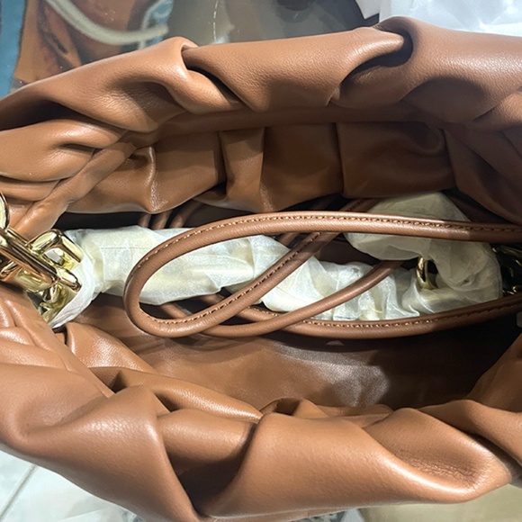 Caramel TAN Chain Pouch Bag - Picture 4 of 7